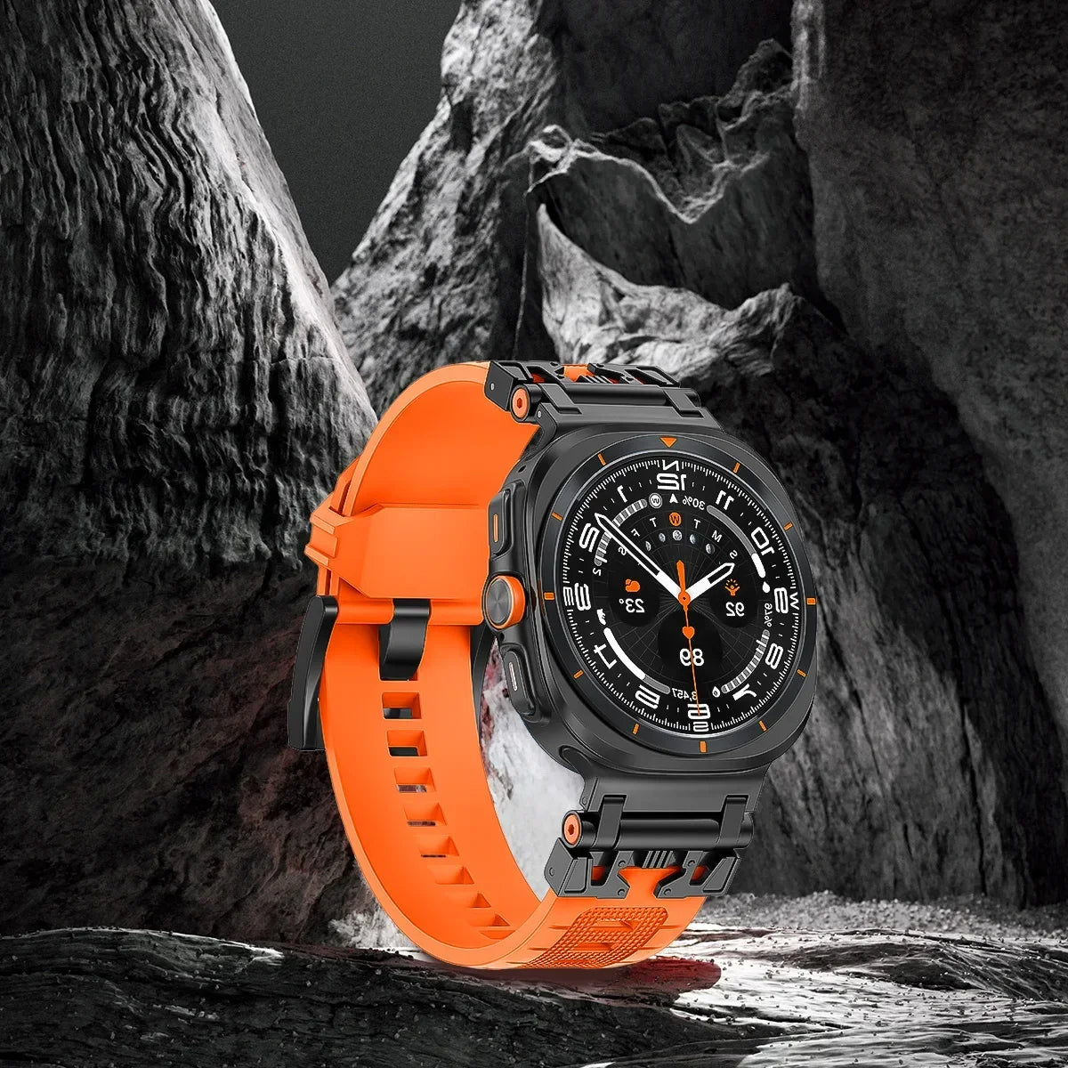 Mech Link Silicone Band for Samsung Galaxy Watch 7 Ultra 47mm