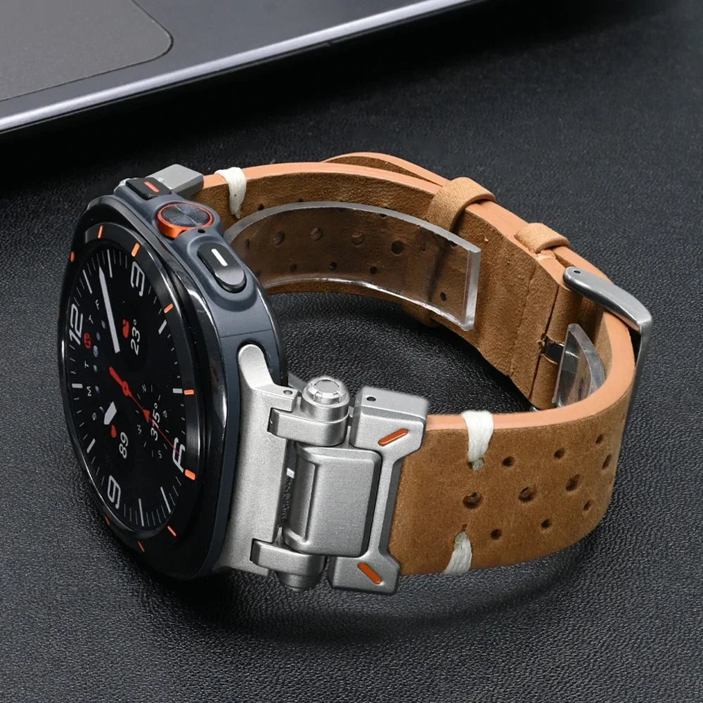 Prestige Craft Leather Band for Samsung Galaxy Watch 7 Ultra 47mm