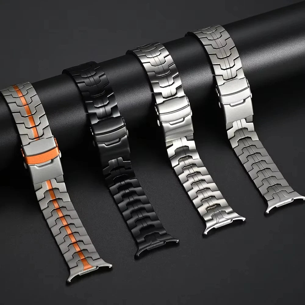 Titanium Elegance: Premium Strap for Samsung Galaxy