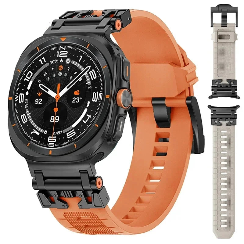 Mech Link Silicone Band for Samsung Galaxy Watch 7 Ultra 47mm