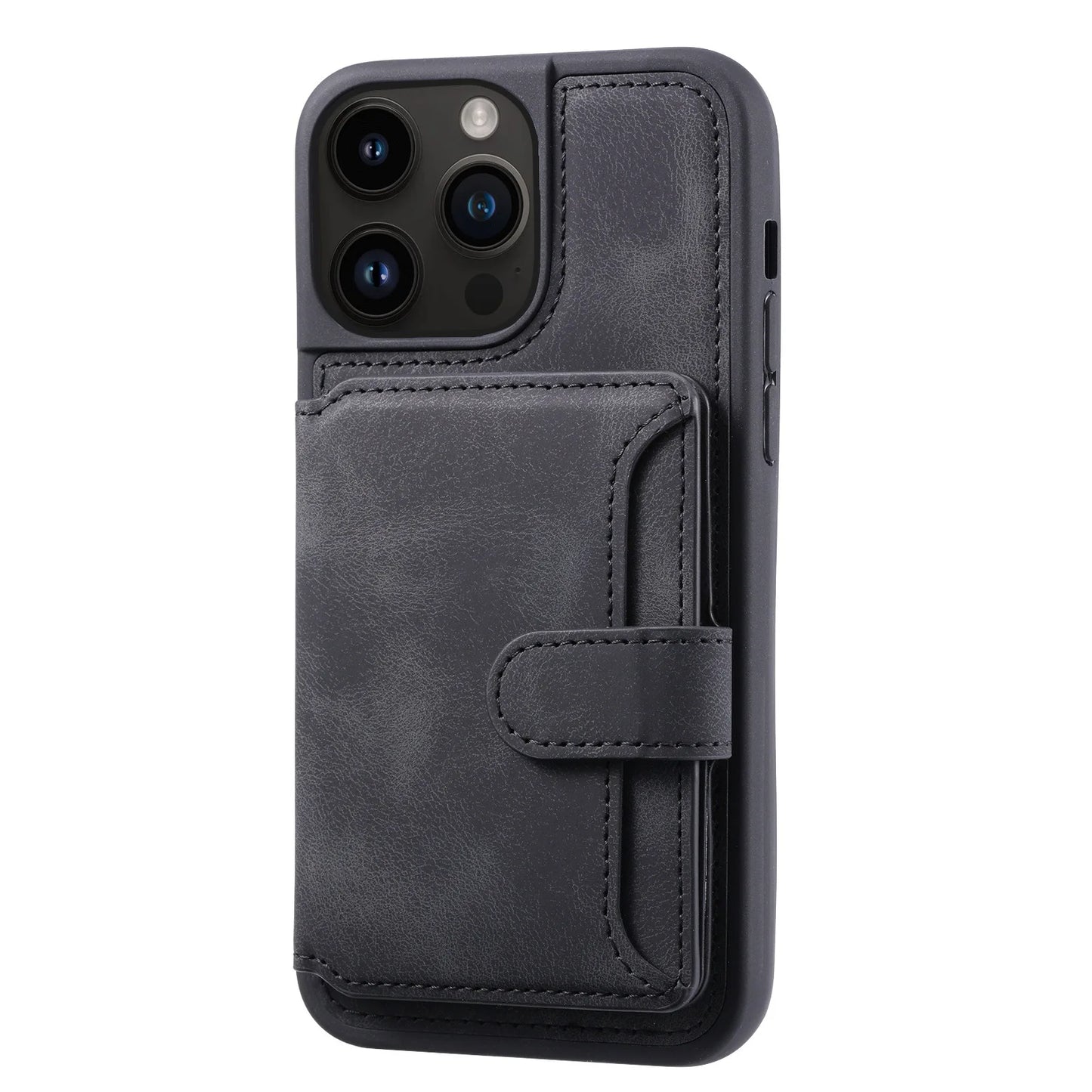 MagSafe Leather Card Holder Case for iPhone