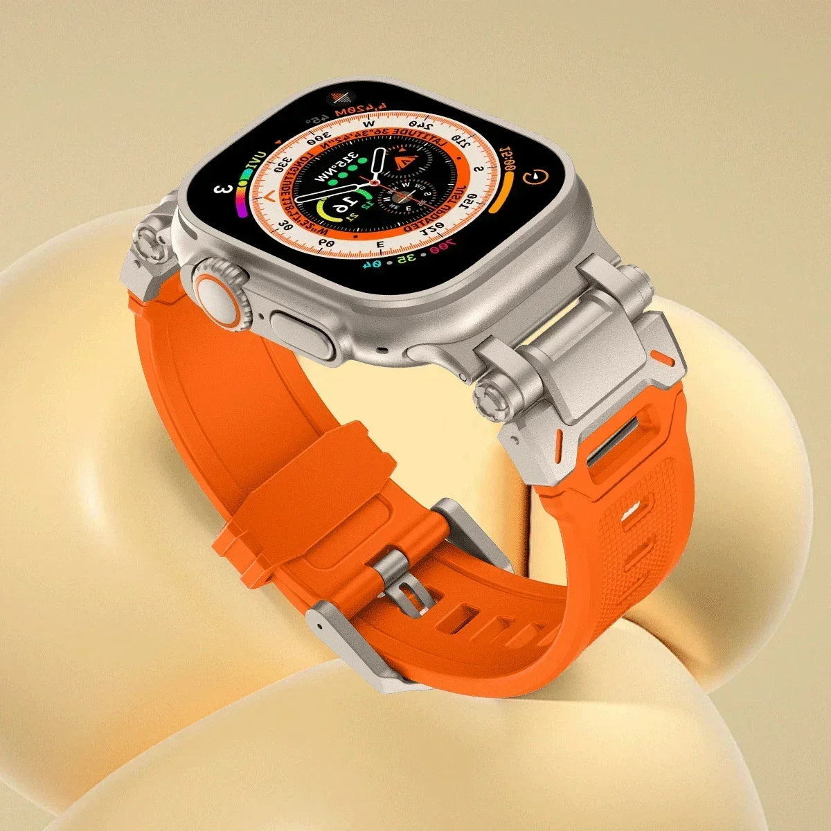 Titanium & Silicone Watch Band for Apple Watch