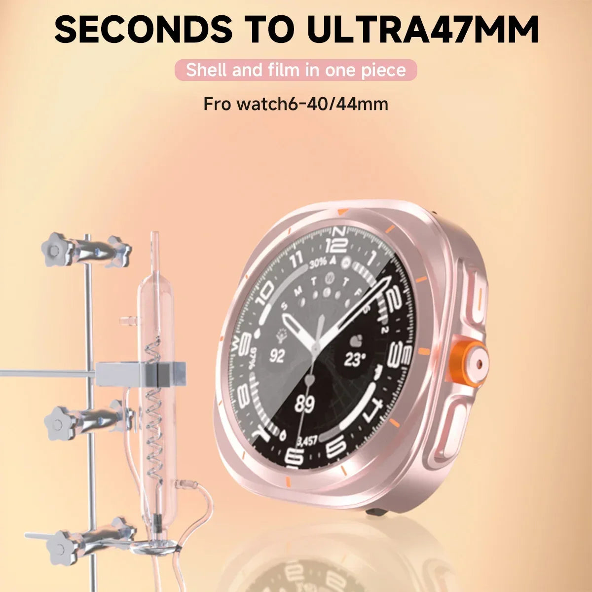 Clear Guard Glass + Bumper for Samsung Galaxy Watch 7 Ultra 47mm