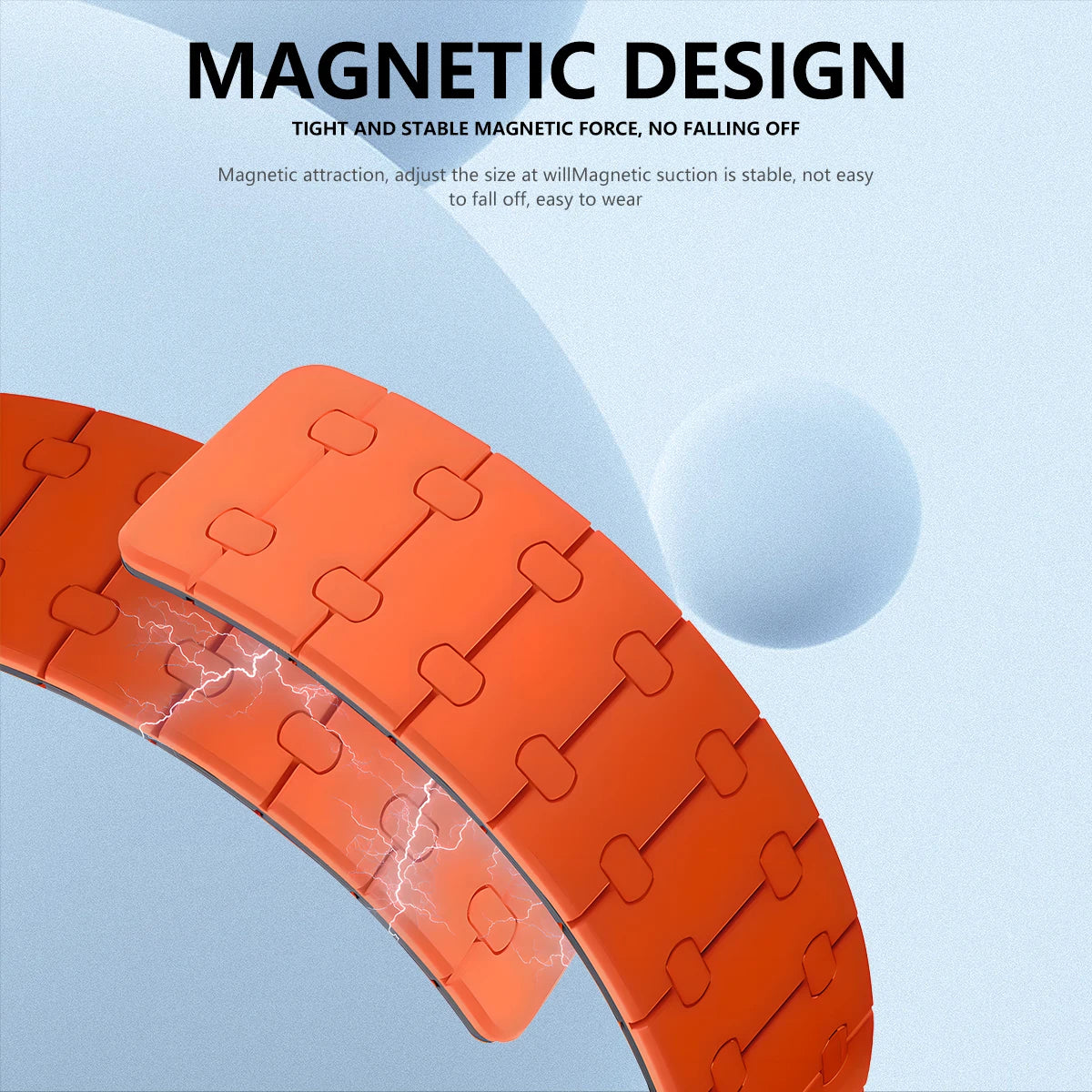 Magnet Flex Duo Silicone Band for Samsung Galaxy Watch 7 Ultra 47mm