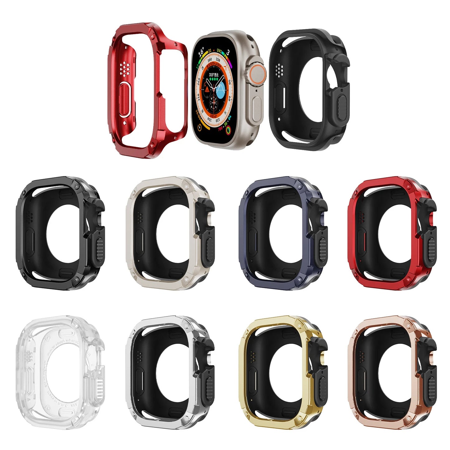 Armor Bump 2-in-1 Shockproof Bumper for Apple Watch