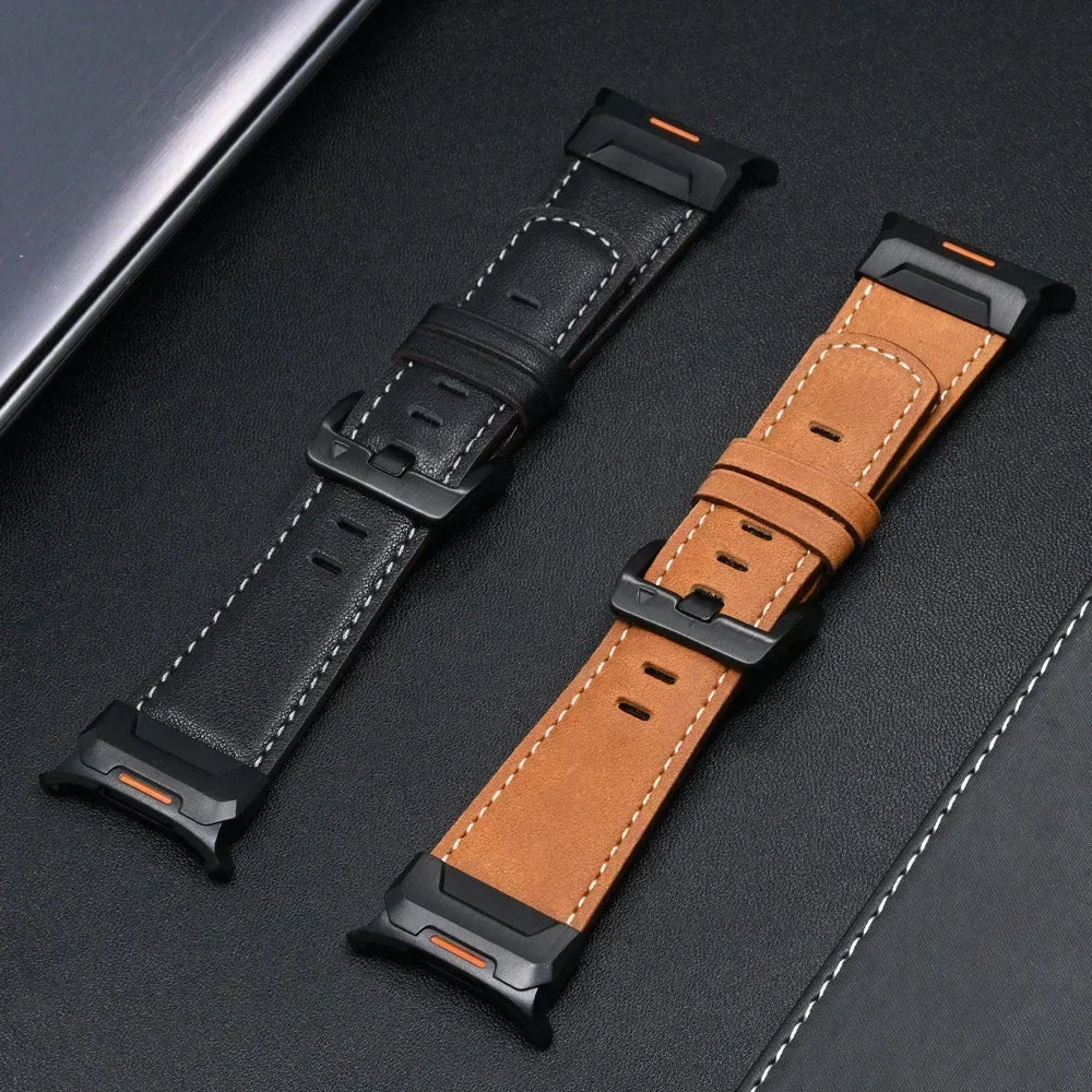 SwiftvFit Premium Leather Band for Samsung Galaxy Watch 7 Ultra 47mm
