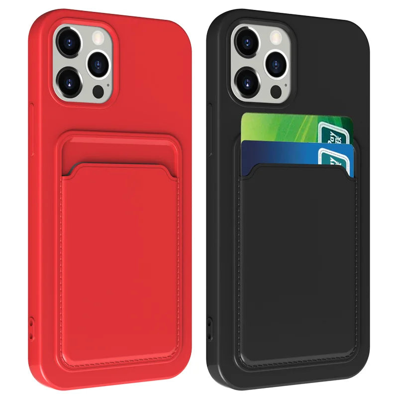 CandyGuard Silicone Wallet Case for iPhone