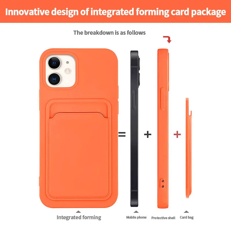 CandyGuard Silicone Wallet Case for iPhone