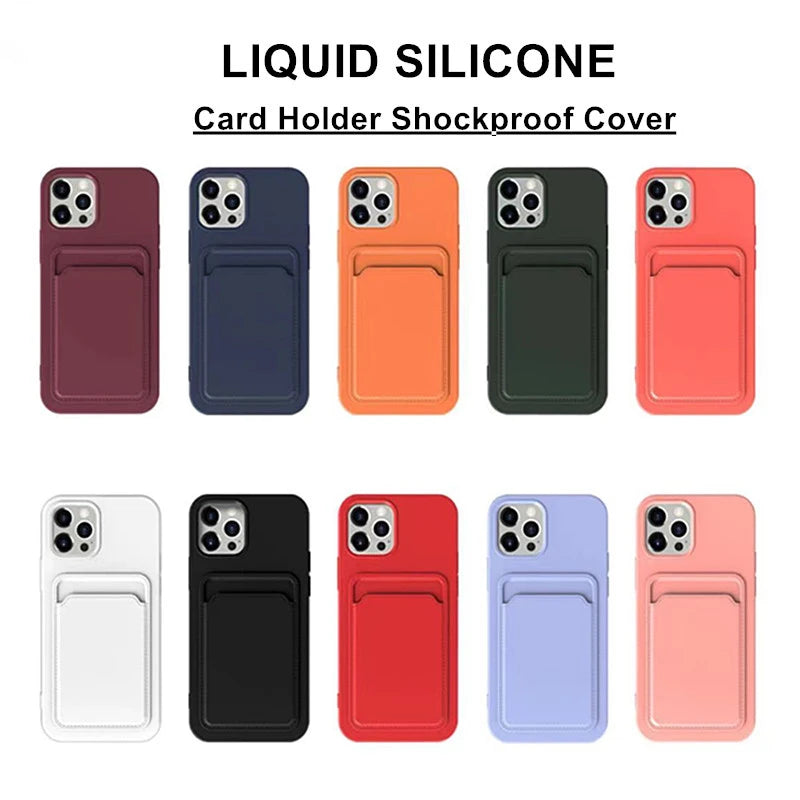 CandyGuard Silicone Wallet Case for iPhone