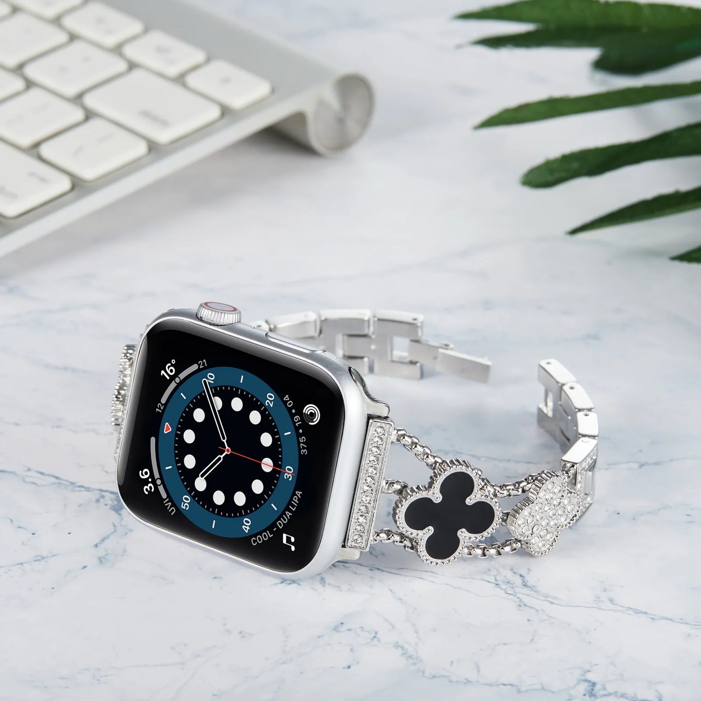 Clover and Diamond Detail Band for Apple Watch