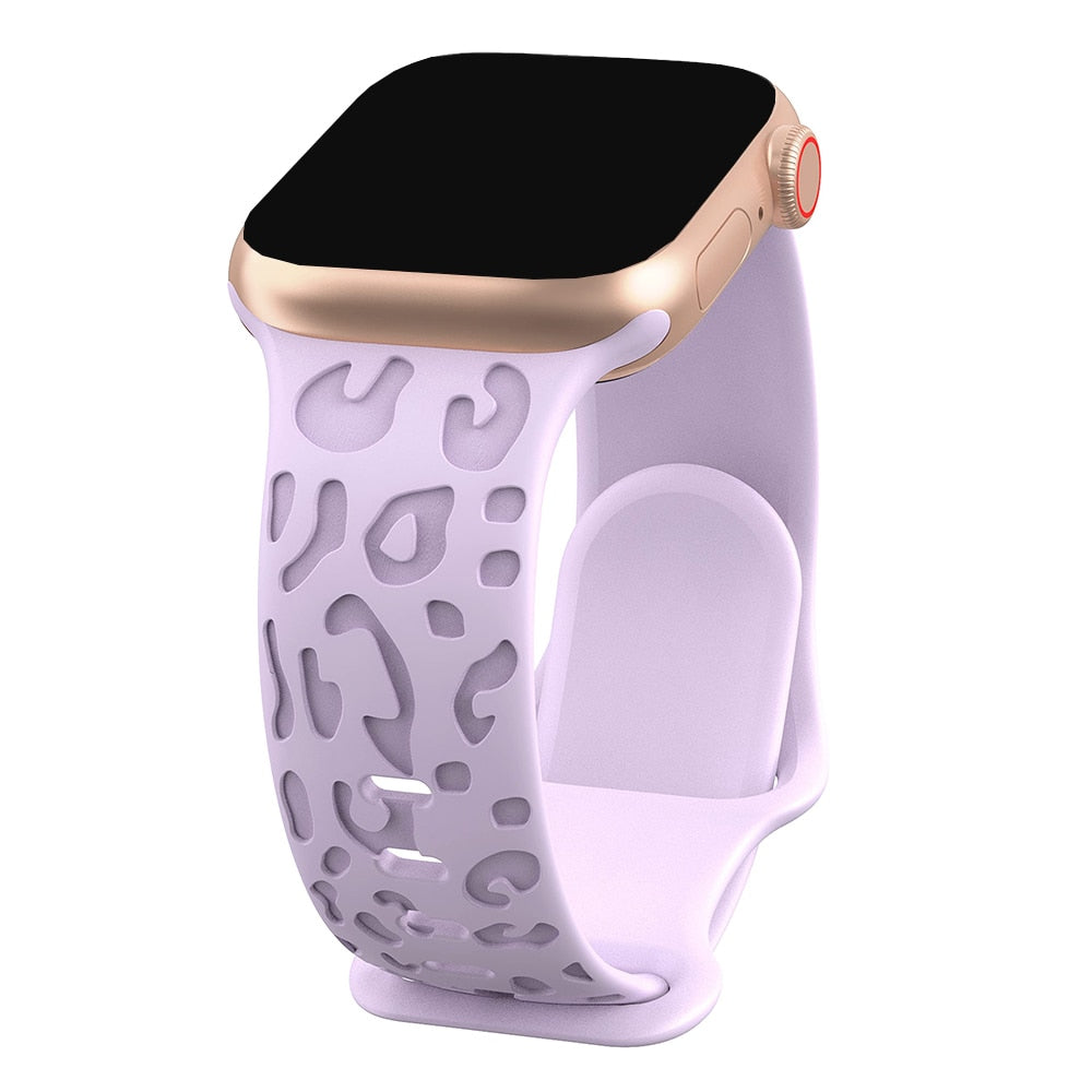 Wild Print Engraved Band for Apple Watch