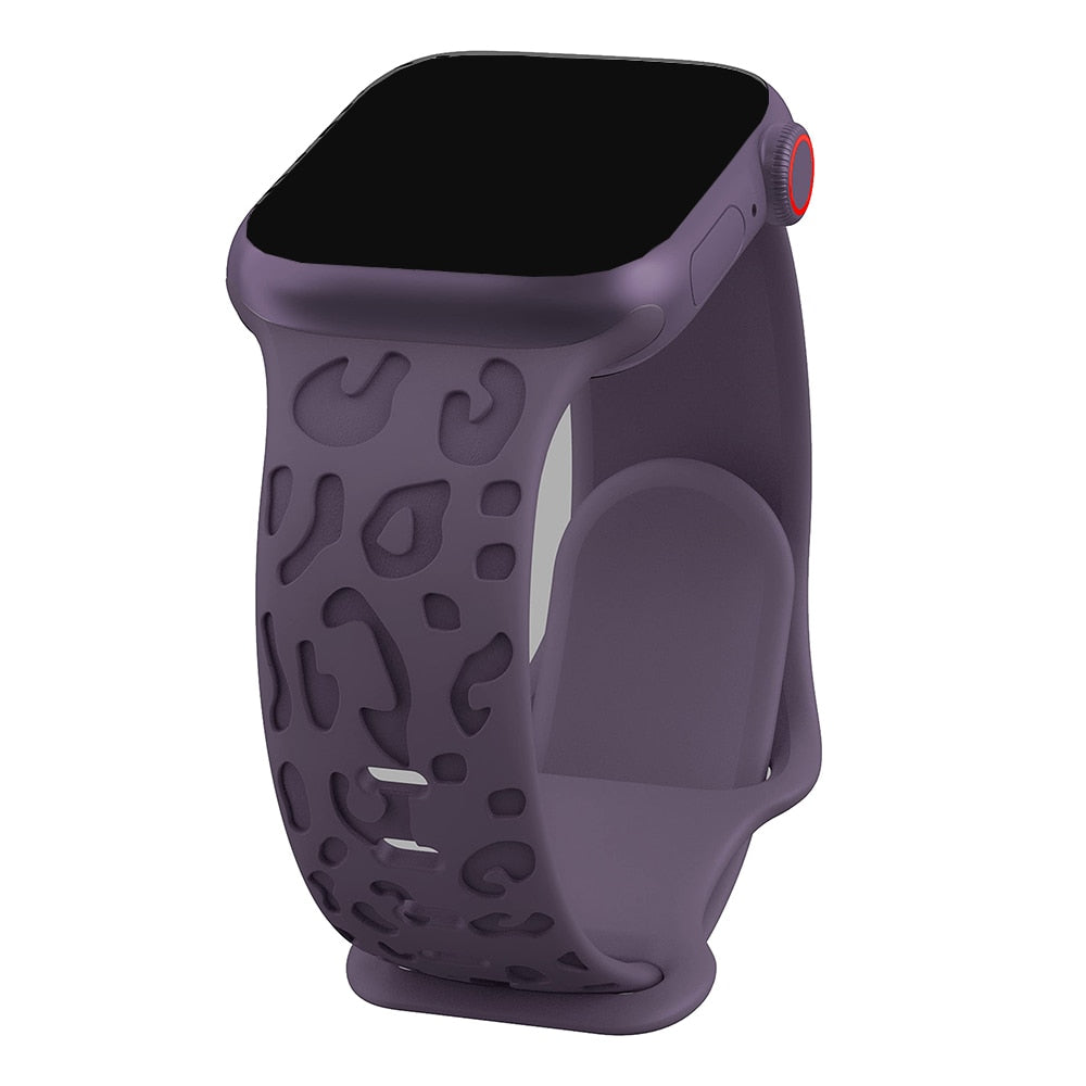 Wild Print Engraved Band for Apple Watch