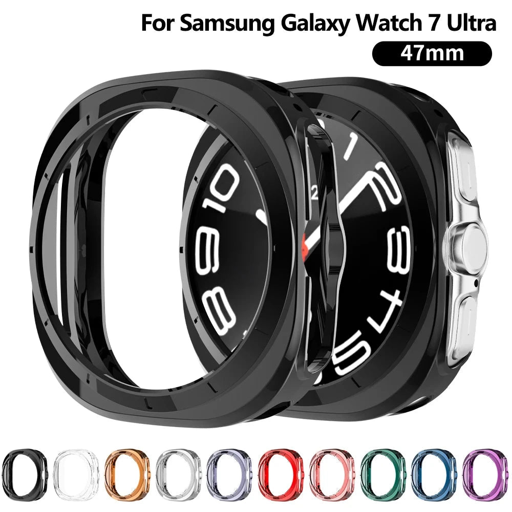 Protective Bumper for Samsung Galaxy Watch 7 Ultra 47mm (Plating)