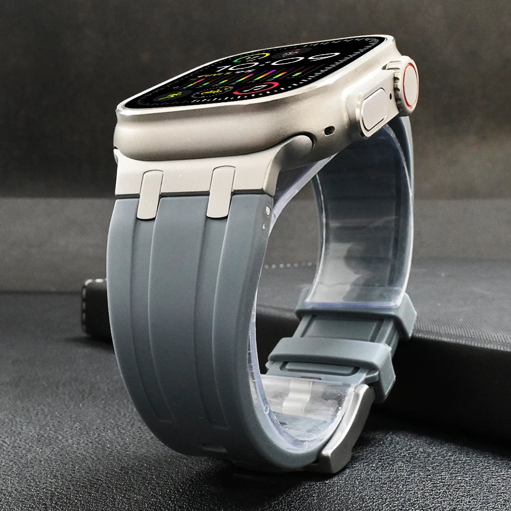 Titanium and Silicone Band for Apple Watch