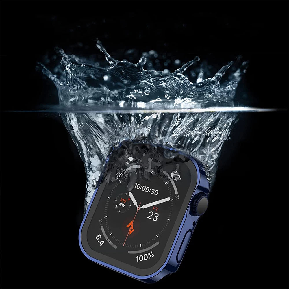 Straight Edge Bumper Waterproof Cover for Apple Watch