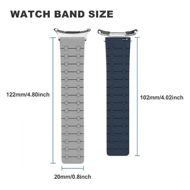 Solid Pure Fit Minimalist Silicone Watch Band