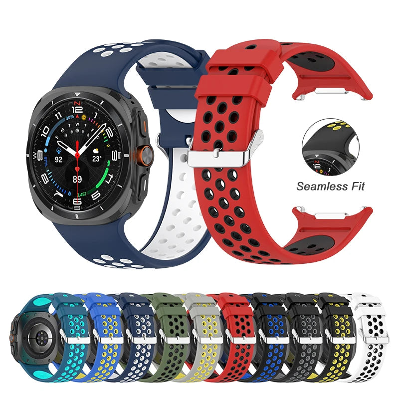 AirFlex Breathable Silicone Band for Samsung Galaxy Watch 7 Ultra 47mm