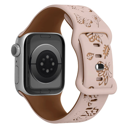 Flutter Bloom Butterfly Embossed Band for Apple Watch