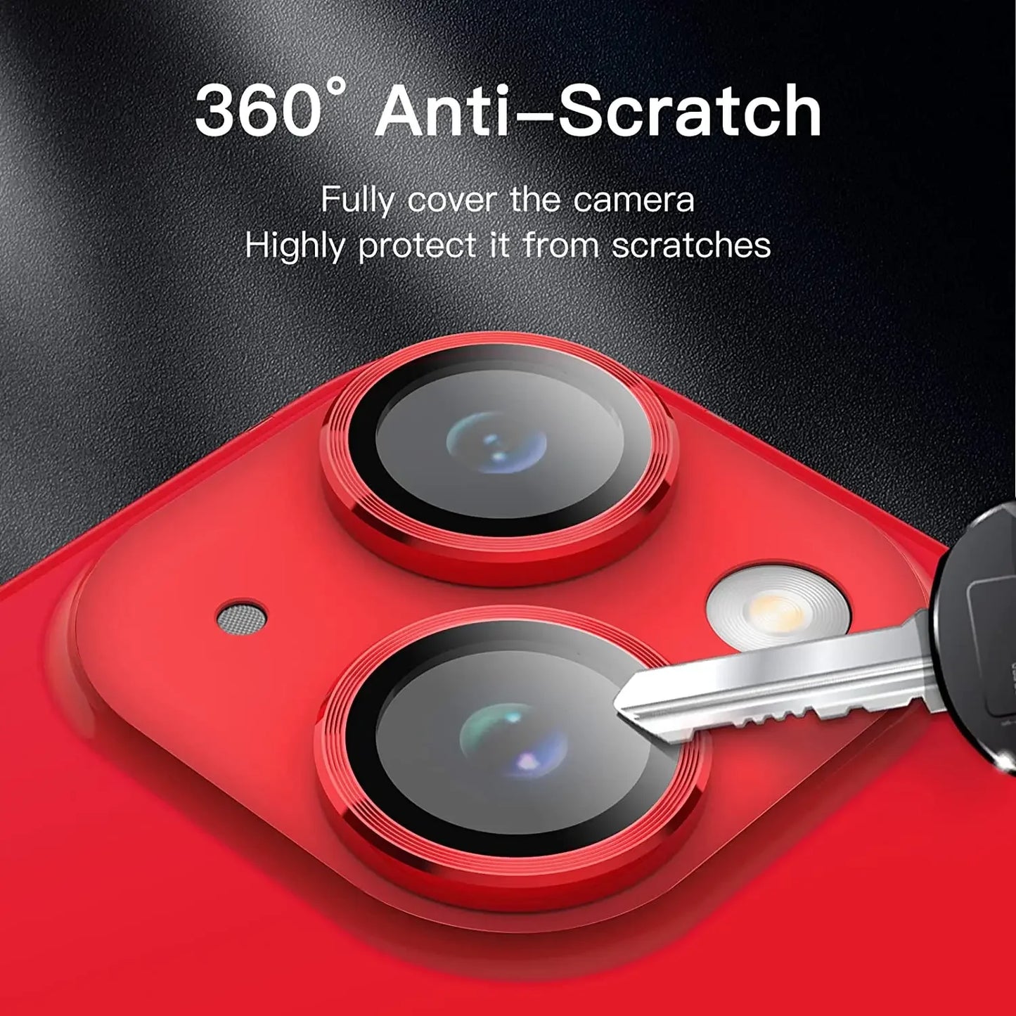 LensGuard 3D Tempered Glass Camera Protector for iPhone