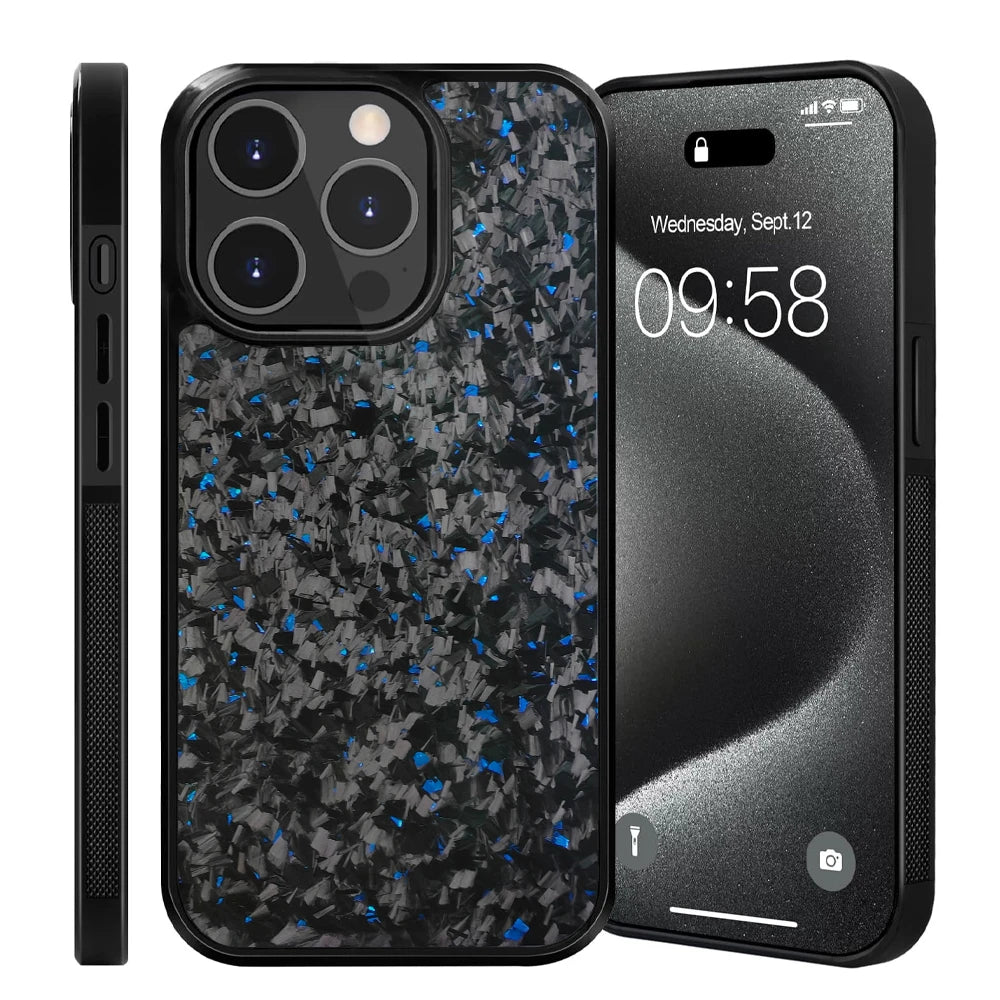 Real Carbon Fiber Armor Shockproof Cover for iPhone 15 (Wireless Charge)