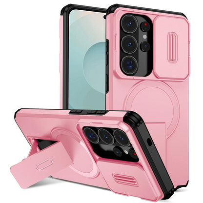 Lens Protector Phone Case for Samsung {Magnetic Kickstan)