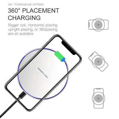 FlashGlow LED Fast Charging Pad