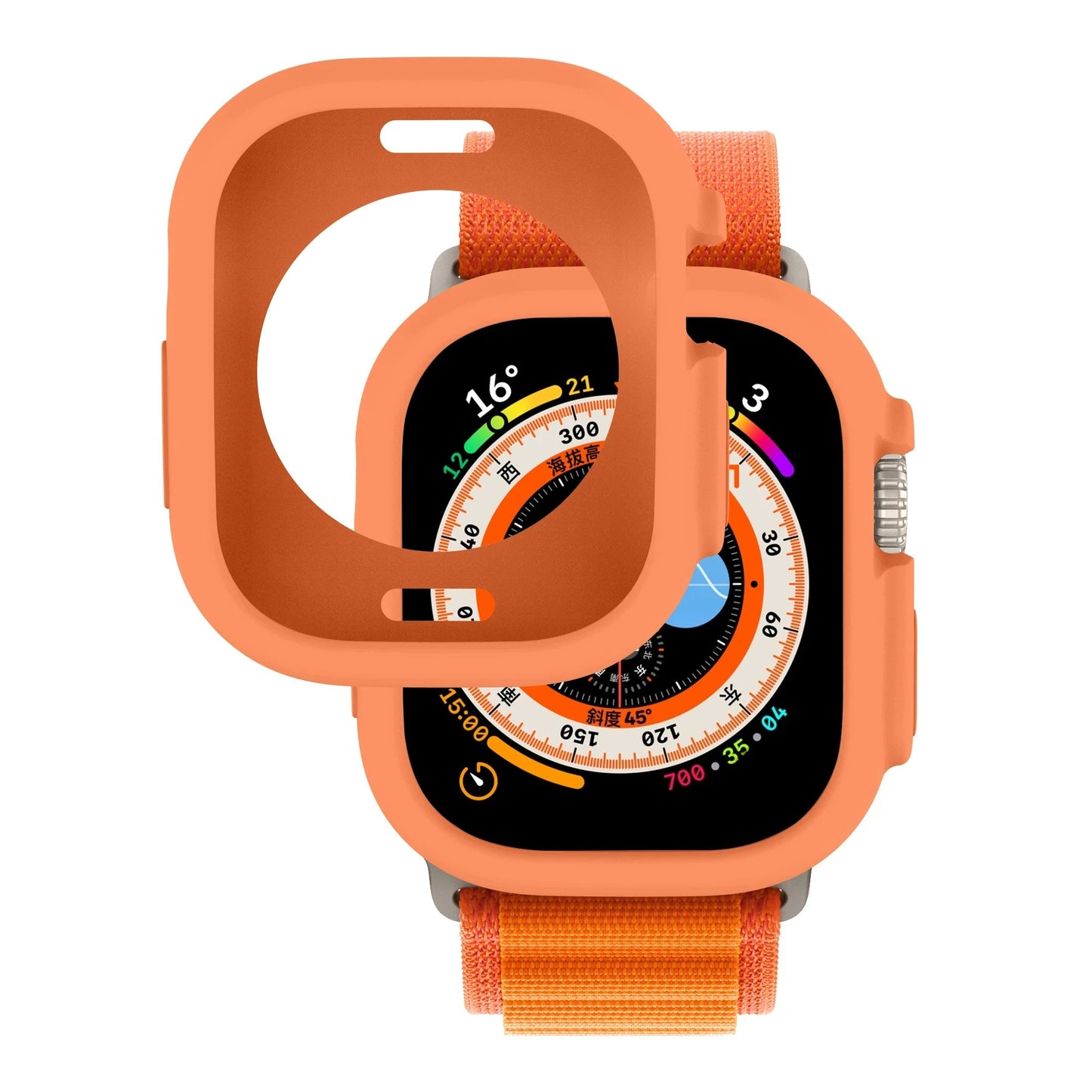 All-Round Shockproof Protective Silicone Bumper for Apple Watch Ultra3 2 49mm (Scratch-Resistant)
