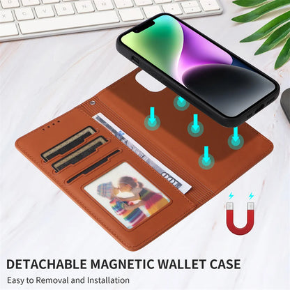 MagnaFlip 2-in-1 Magnetic Leather Flip Case for iPhone