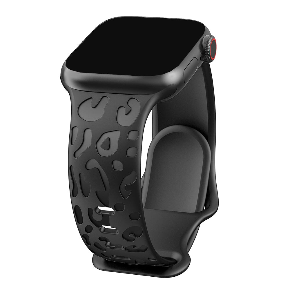 Wild Print Engraved Band for Apple Watch