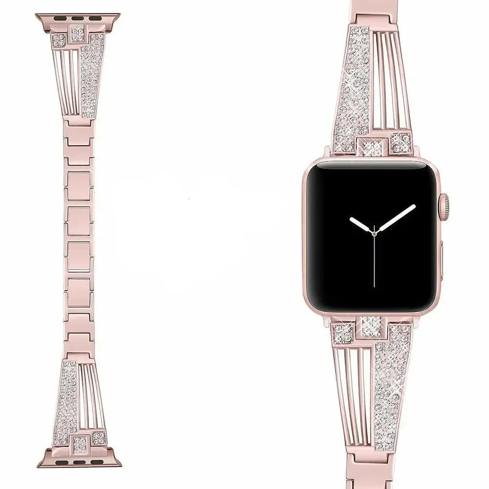 Crystal Detailing Metal Band for Apple Watch