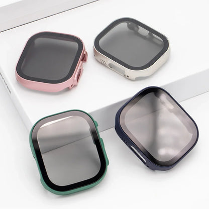 Tempered Privacy Glass Case for Apple Watch (Anti-Peeping Screen Protector)