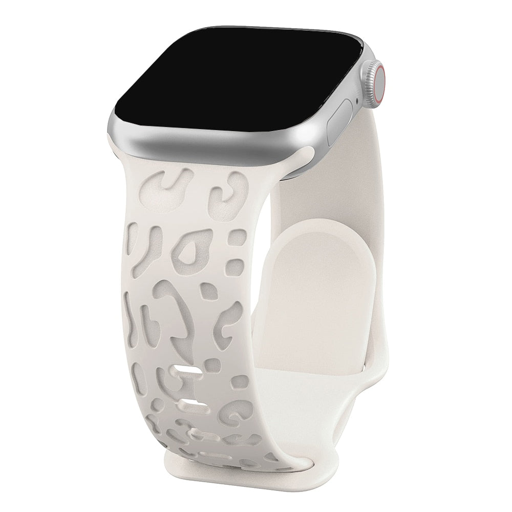 Wild Print Engraved Band for Apple Watch