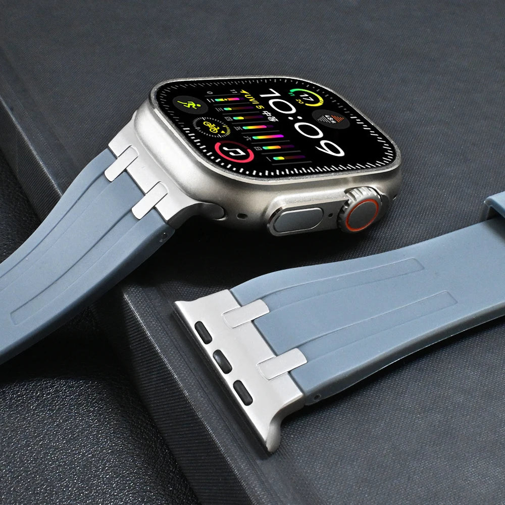 Titanium and Silicone Band for Apple Watch