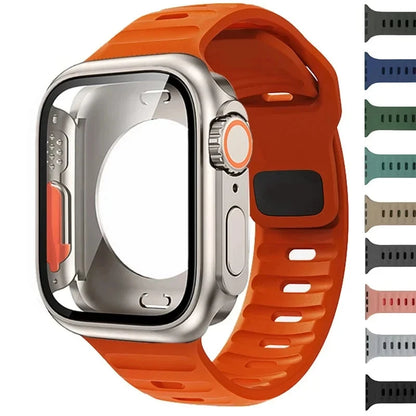 Bumper & Silicone Strap for Apple Watch Band