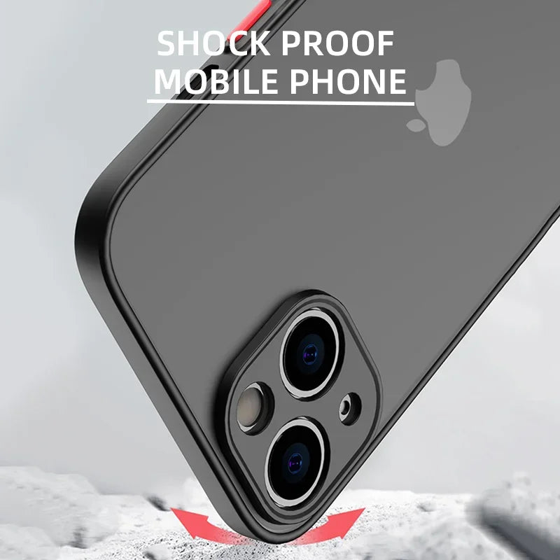 Mono Color Armor Matte Shockproof Case