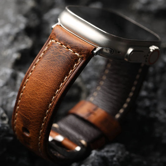 Handmade Genuine Leather Band for Apple Watch