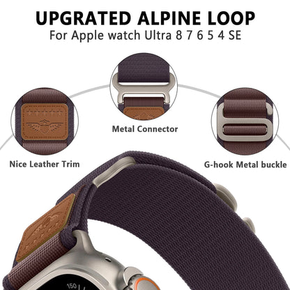 Alpine and Leather Detail Band for Apple Watch