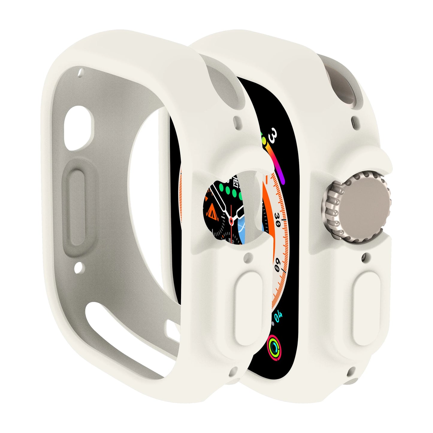 All-Round Shockproof Protective Silicone Bumper for Apple Watch Ultra3 2 49mm (Scratch-Resistant)