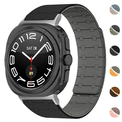 Magnetic Duo Silicone Band for Samsung Galaxy Watch 7 Ultra 47mm