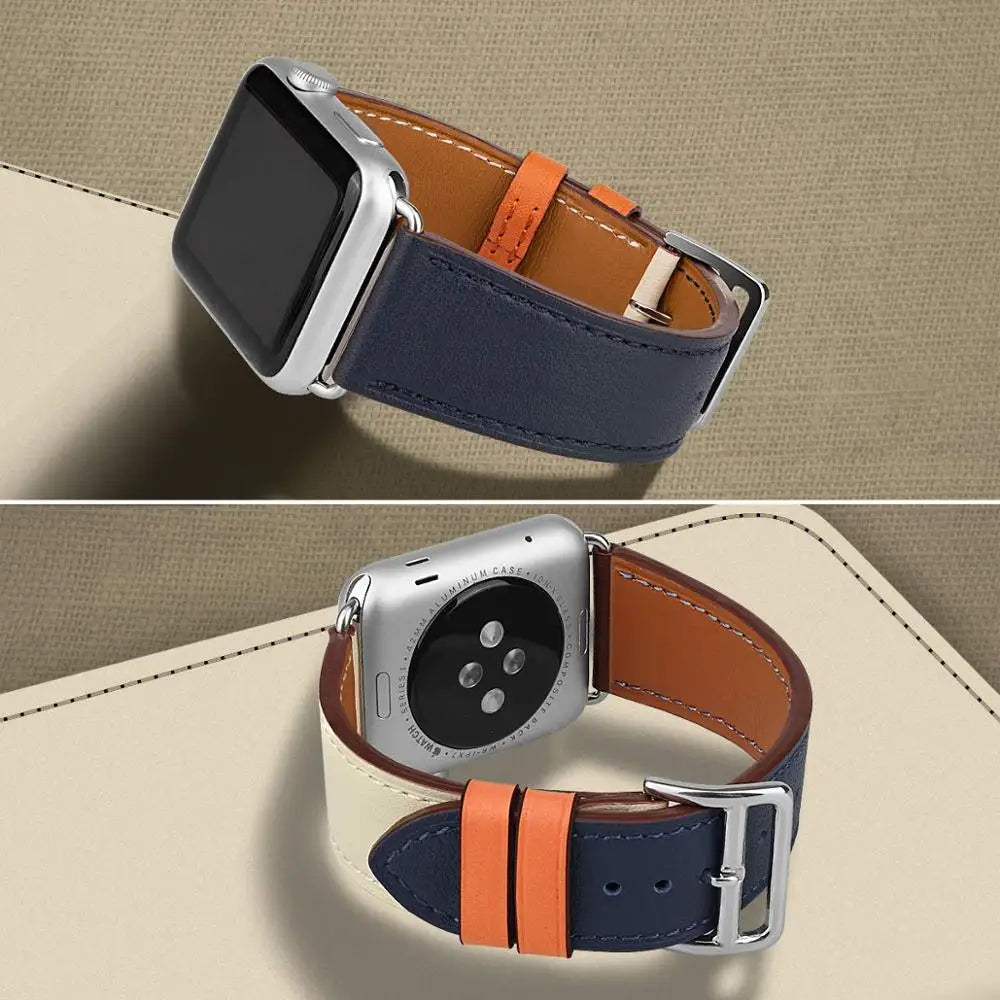 Minimalist Leather Band for Apple Watch