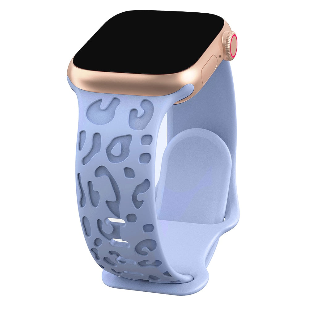 Wild Print Engraved Band for Apple Watch