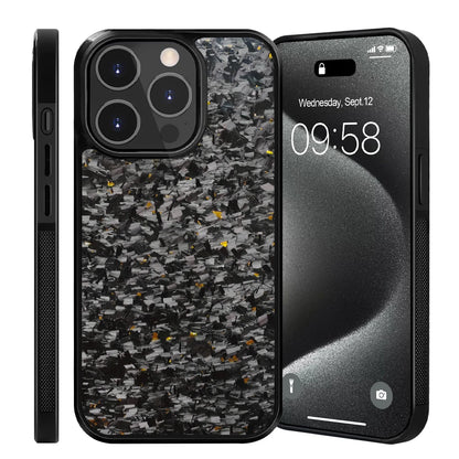 Real Carbon Fiber Armor Shockproof Cover for iPhone 15 (Wireless Charge)