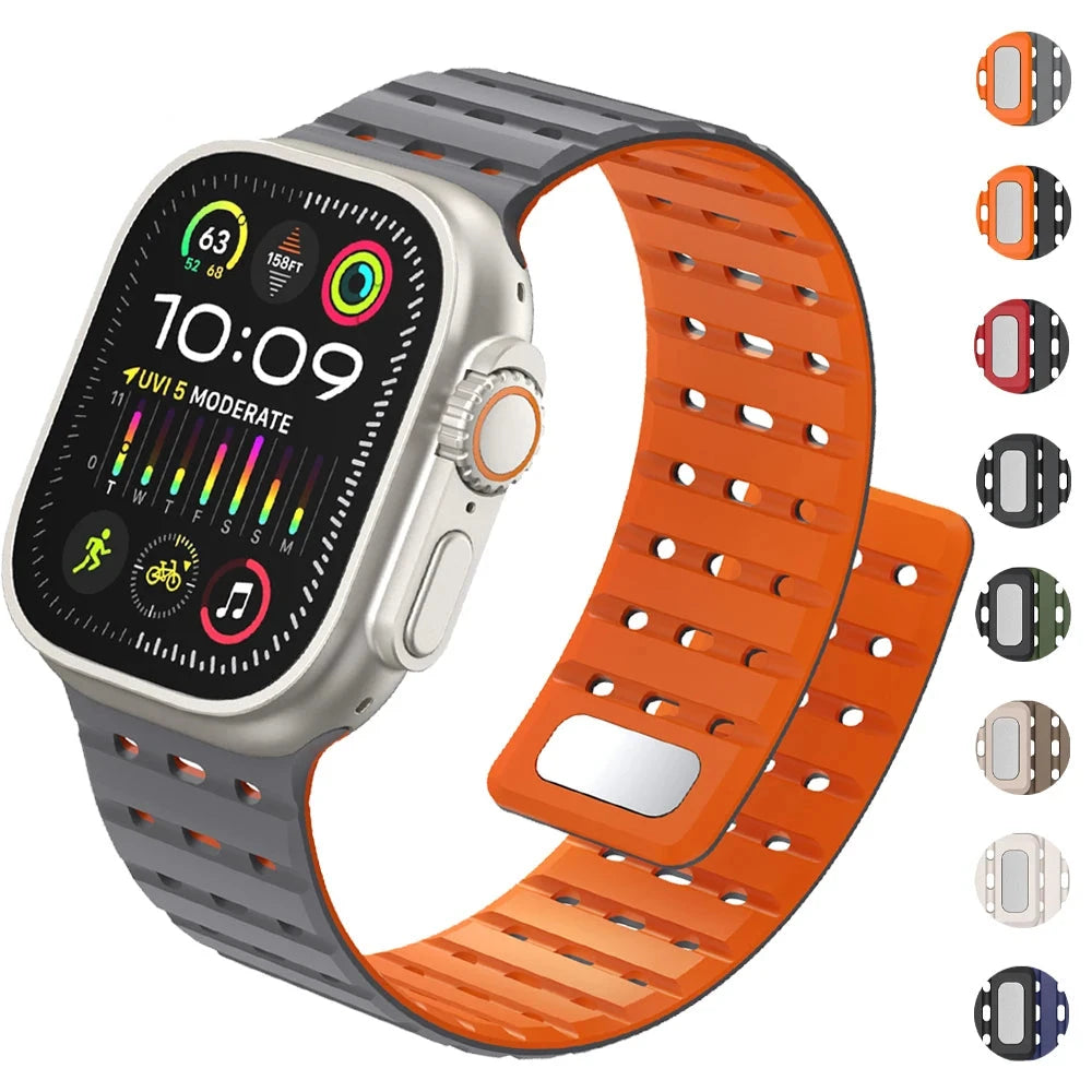 Magnetic Duo Silicone Band for Apple Watch