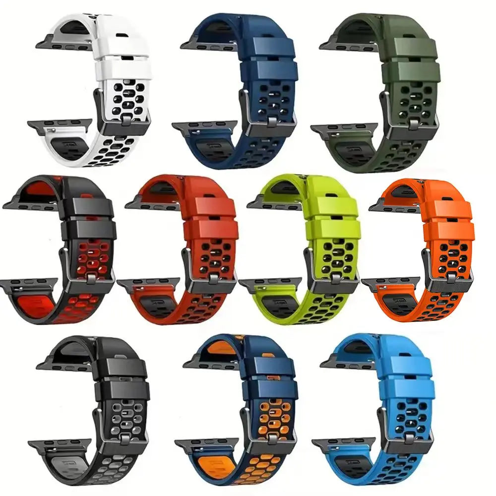 Vented Sports Silicone Band for Apple Watch