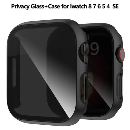 Tempered Privacy Glass Case for Apple Watch (Anti-Peeping Screen Protector)