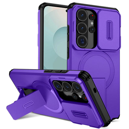 Lens Protector Phone Case for Samsung {Magnetic Kickstan)