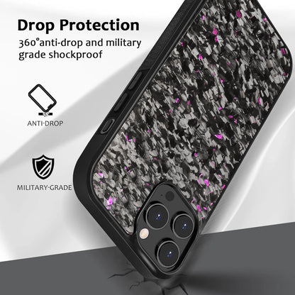 Real Carbon Fiber Armor Shockproof Cover for iPhone 15 (Wireless Charge)