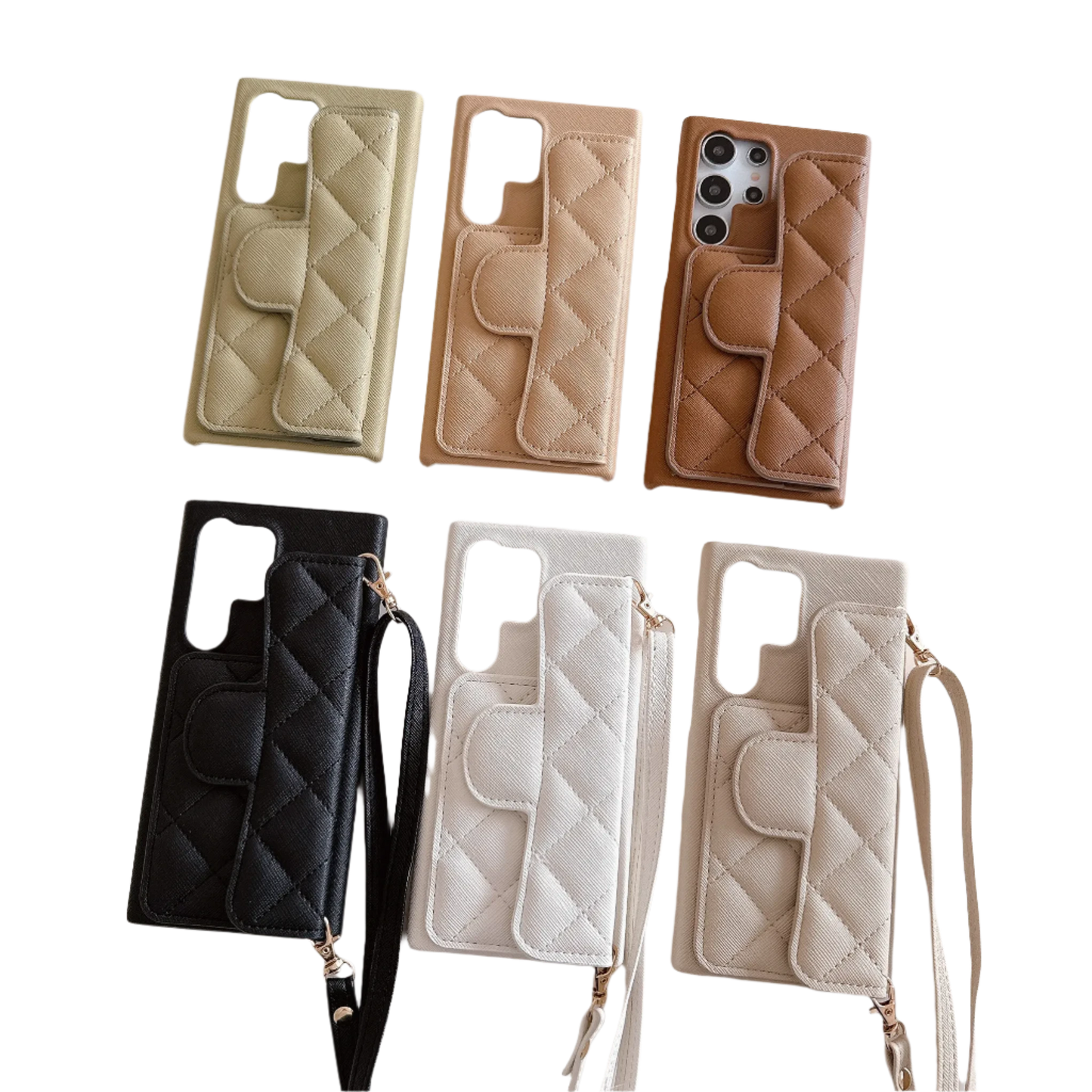 Crossbody Leather for Samsung Galaxy (With Lanyard)