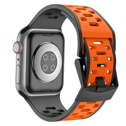 Contrast Color Vented Silicone Band for Apple Watch