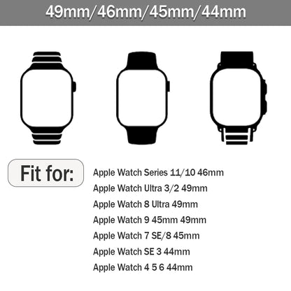 Two-tone Breathable Silicone Band For Apple Watch Ultra2 3 49mm SE 5 6 7 8 9 10 11 46mm 45mm 44mm
